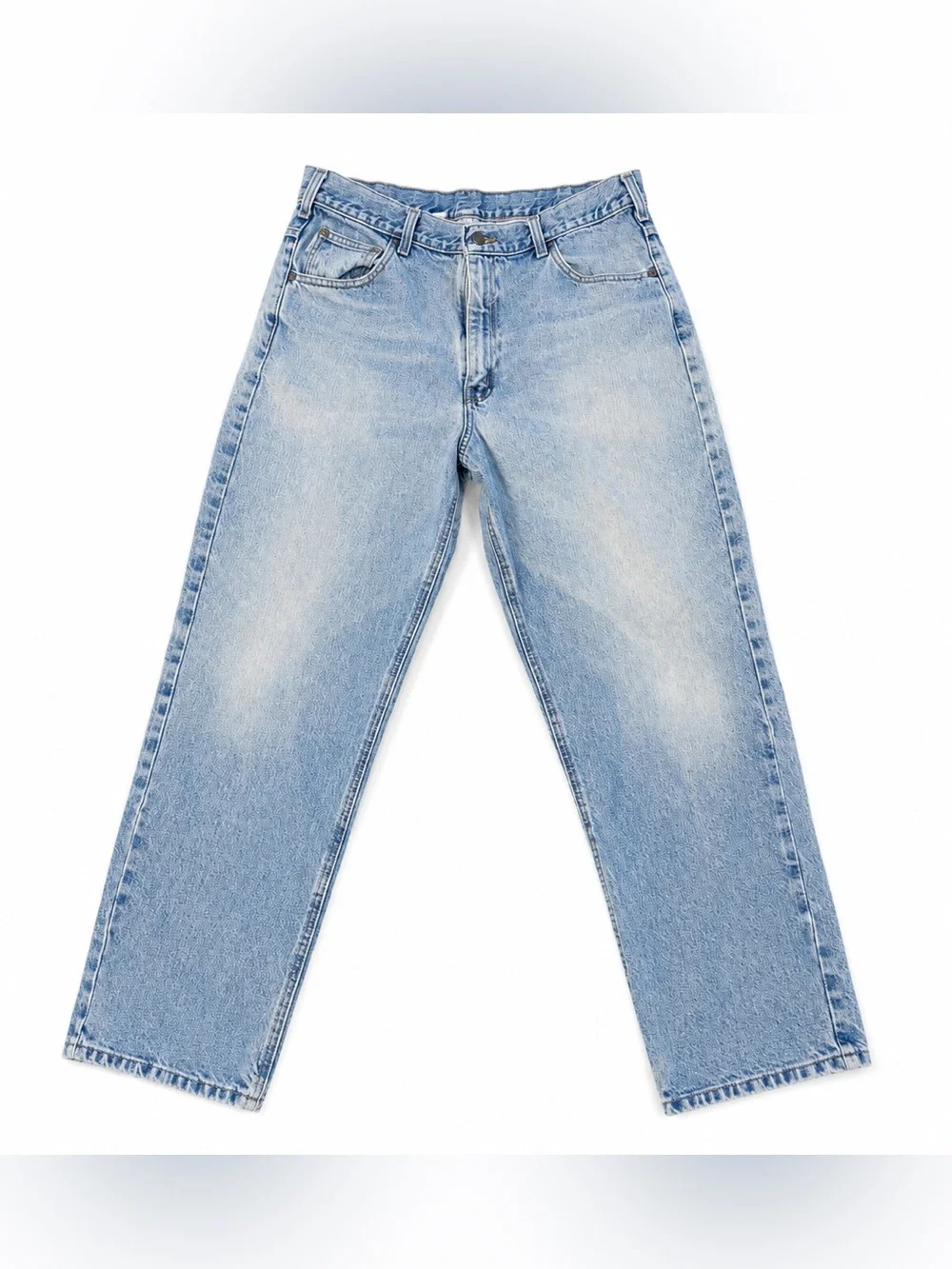 Vintage Carhartt B160 STW Relaxed Fit Jeans Men’s 38x30 Light Wash Denim USA